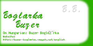 boglarka buzer business card
